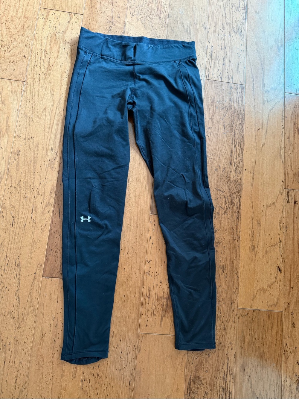 Under Armour Black Performance Leggings with Reflective Logo